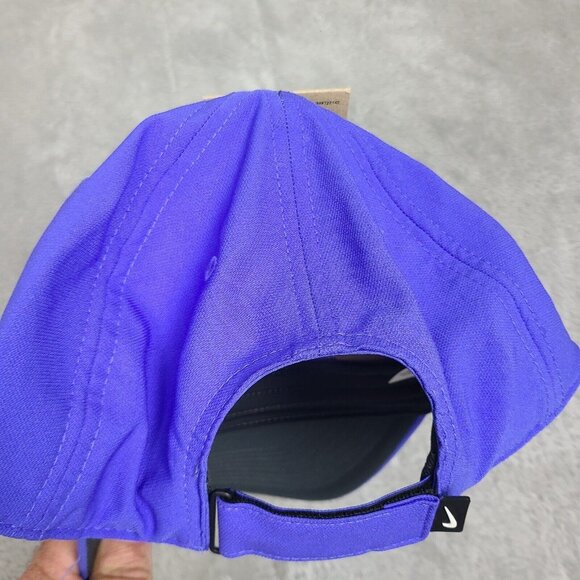 Nike Hat Mens Adjustable Dri FIT Club Cap Structured Swoosh Jade Marine Blue - Picture 10 of 10